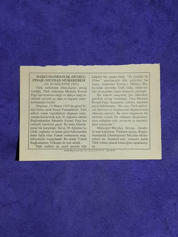 26 Ağustos 2002 Takvim Yaprağı - Nostalji Koleksiyonluk Takvim Yaprağı A - Resim 2