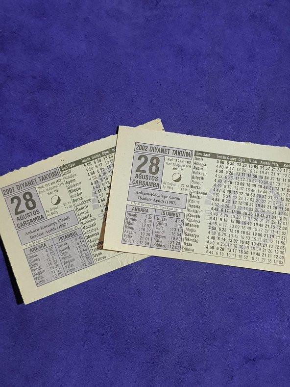 28 Ağustos 2002 Takvim Yaprağı - Nostalji Koleksiyonluk Takvim Yaprağı A - Resim 3