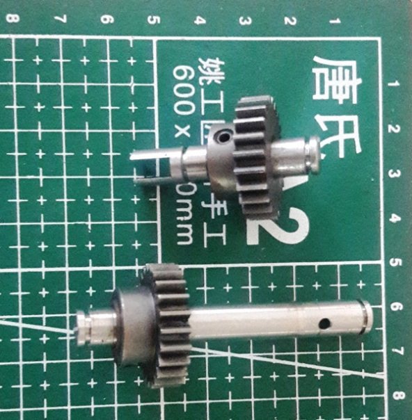 25mm Metal Dişli Çifti (7mm Çaplı Mile Setskurla Sabitlenmiş) - 2