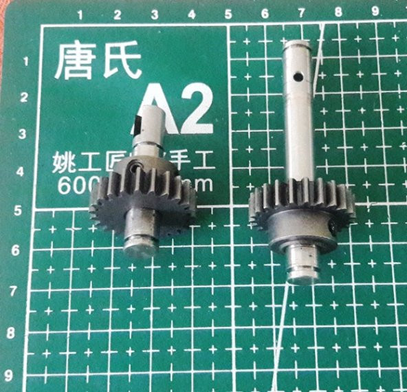 25mm Metal Dişli Çifti (7mm Çaplı Mile Setskurla Sabitlenmiş) - 3