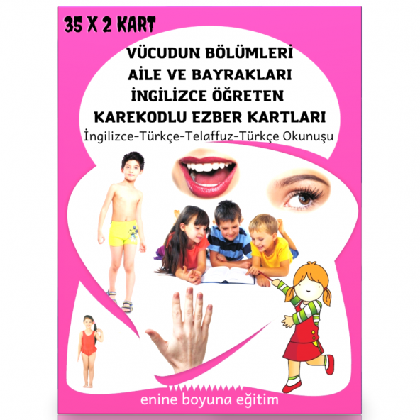 İngilizce Vücudun Bölümleri Ezber Kartları - 1