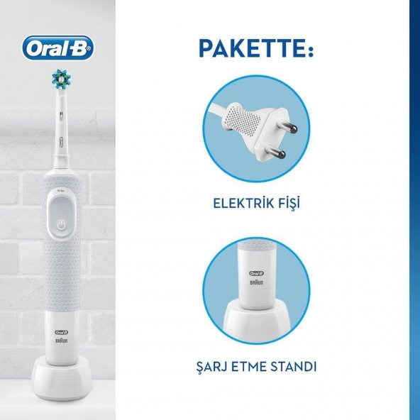 Oral-B D100 Vitality Cross Action Şarjlı Diş Fırça - 3