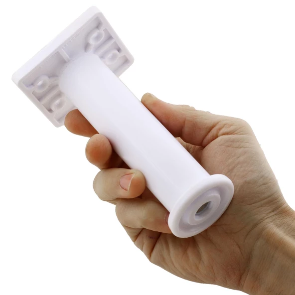 Ayarlanabilir Kare Mobilya Kanepe Koltuk Baza Destek Yükseltici Yükseltme Ayağı 15 Cm Beyaz Ayakları - 3