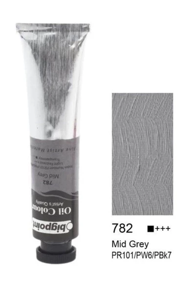 Fine Artist's Yağlı Boya 45 Ml Mid Grey 782