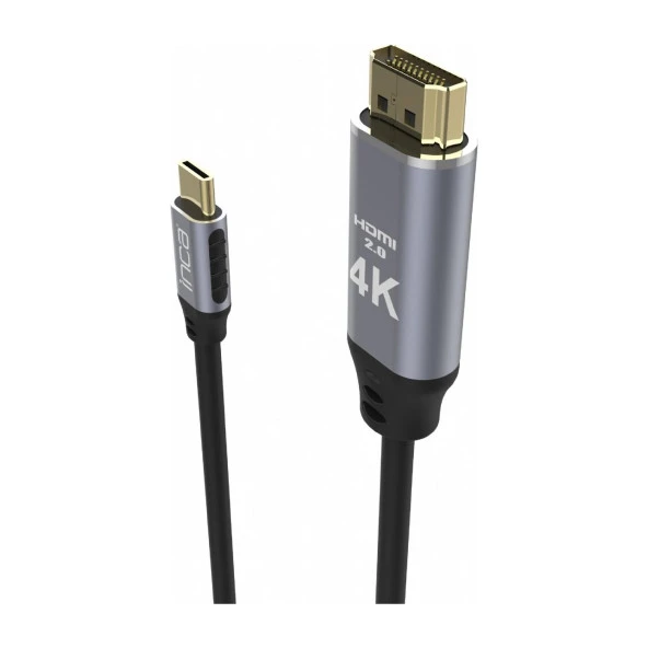 İnca Type C To Hdmi 4k Altın Uçlu Kablo 2 Metre - 3