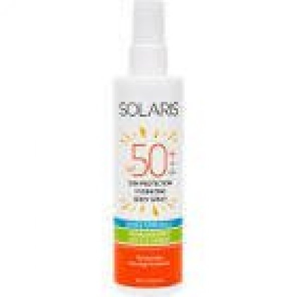 Solaris SPF50+  Güneş Koruyucu Nemlendirici Vücut Spreyi 200 ml