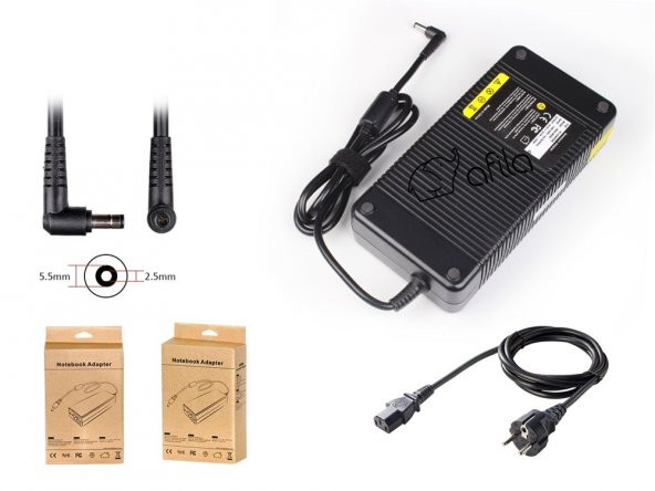 MSI 19.5V 12.2A 240W 5.5mm*2.5mm Şarj Adaptörü RNA-MS03 (230W)