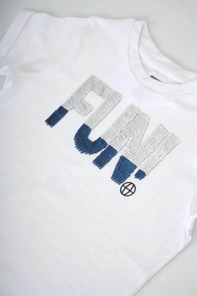 ERKEK ÇOCUK FUN SMİLE DEĞİŞEN PULLU KISA KOL TİŞÖRT - 11