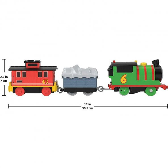 Orjinal Thomas ve Arkadaşları Pilli Motorlu Büyük Trenler PERCY Fisher Price Thomas Pilli Motorlu Tren - 2