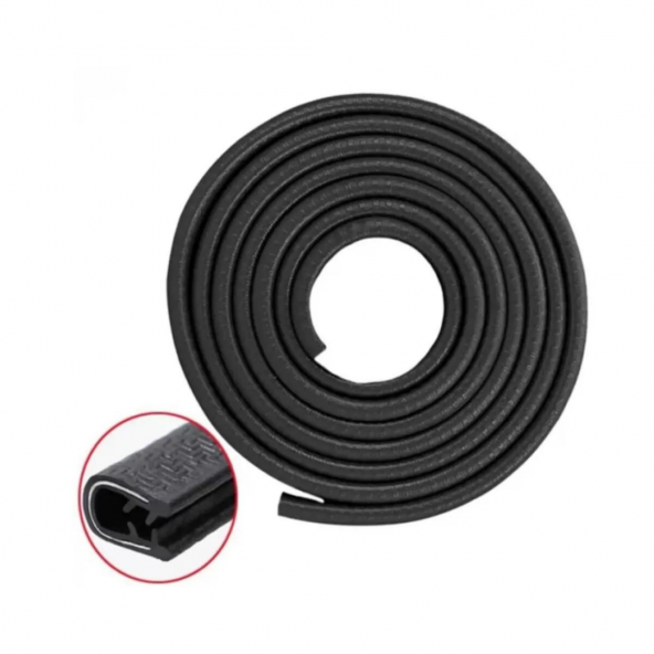 Araç Kapı Koruma Fitili 5Metre Siyah - 2