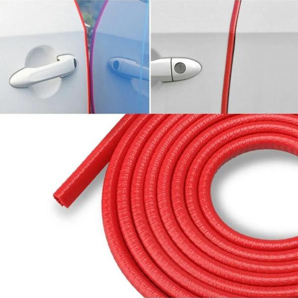 Araç Kapı Koruma Fitili 5Metre Kırmızı - 3