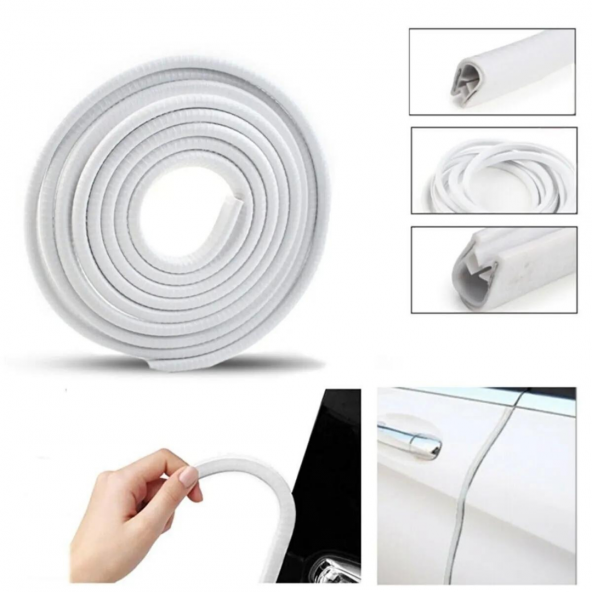 Araç Kapı Koruma Fitili 5Metre Beyaz - 5