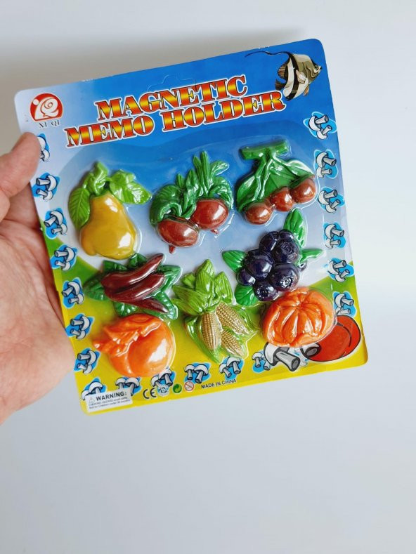 3D Meyve Magnet Buzdolabı Süsü 8 Parça - 4