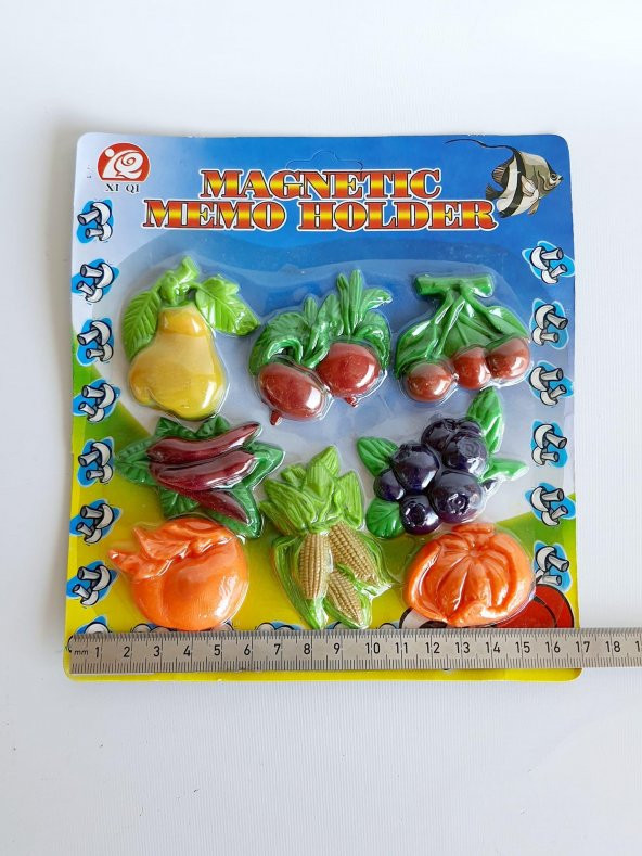 3D Meyve Magnet Buzdolabı Süsü 8 Parça - 5