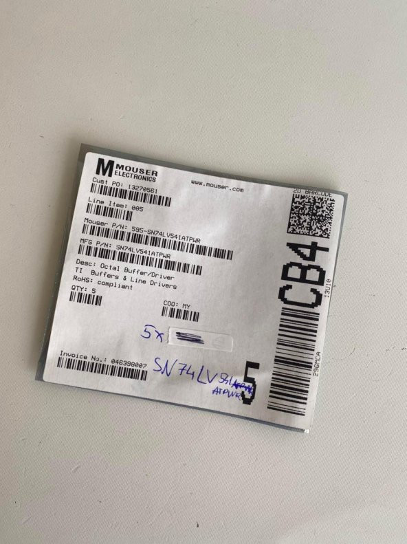 Texas Instruments SN74LV541ATPWR Buffer ve Sürücü 5 Adet - Resim 4