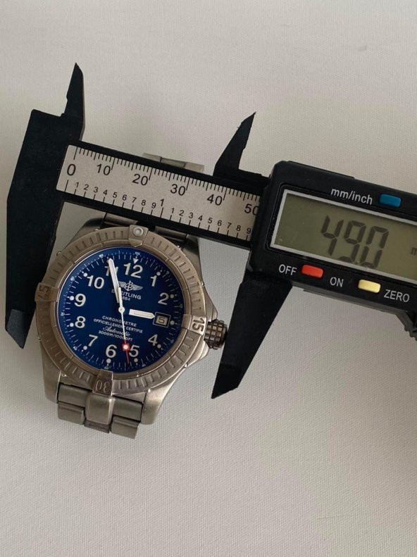 Breitling Avenger Seawolf 44mm Titanyum Kordon Erkek Kol Saati 2. El - Resim 8