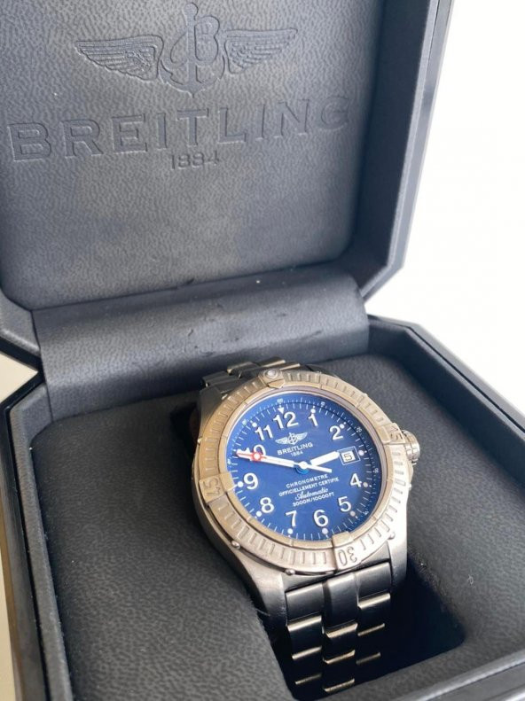 Breitling Avenger Seawolf 44mm Titanyum Kordon Erkek Kol Saati 2. El - Resim 9