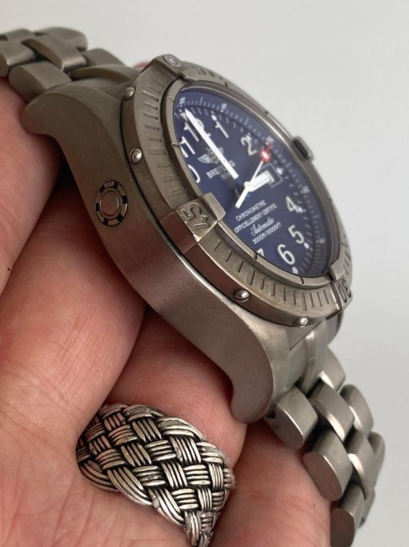 Breitling Avenger Seawolf 44mm Titanyum Kordon Erkek Kol Saati 2. El - Resim 10