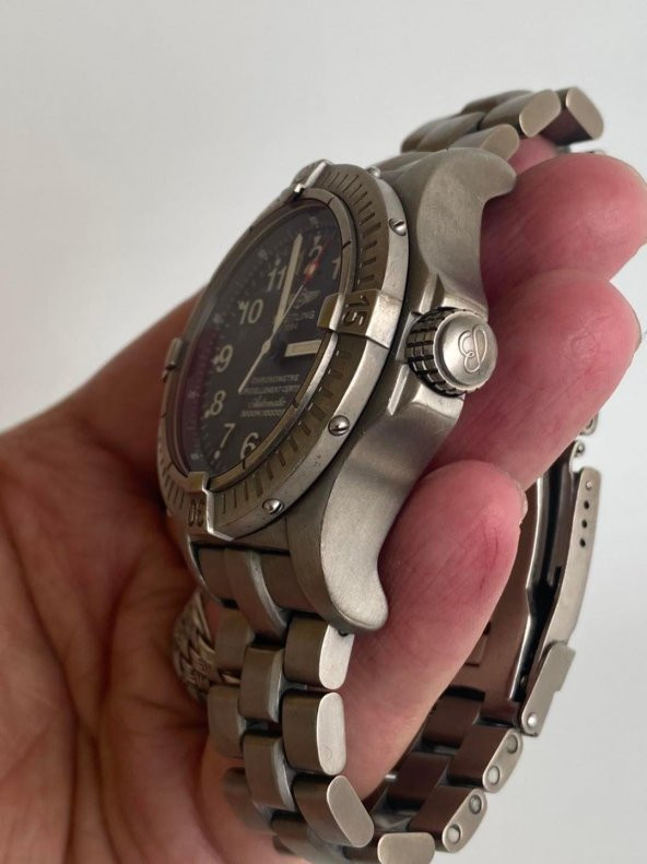 Breitling Avenger Seawolf 44mm Titanyum Kordon Erkek Kol Saati 2. El - Resim 11