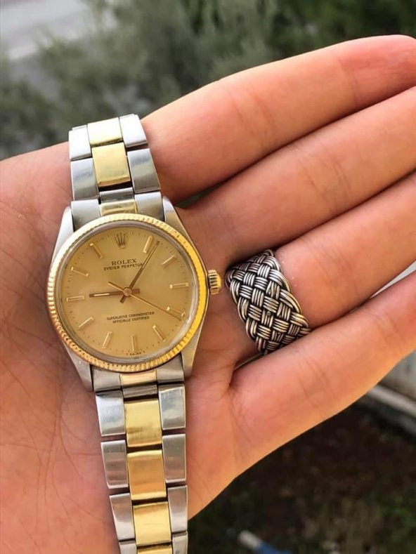 Rolex Oyster Perpetual Altın Çelik Kol Saati 34mm