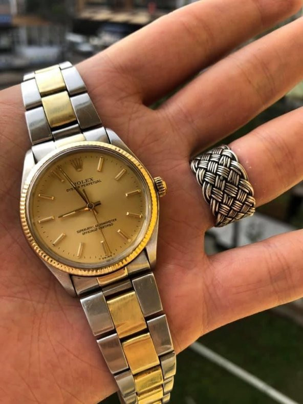 Rolex Oyster Perpetual Altın Çelik Kol Saati 34mm - 2