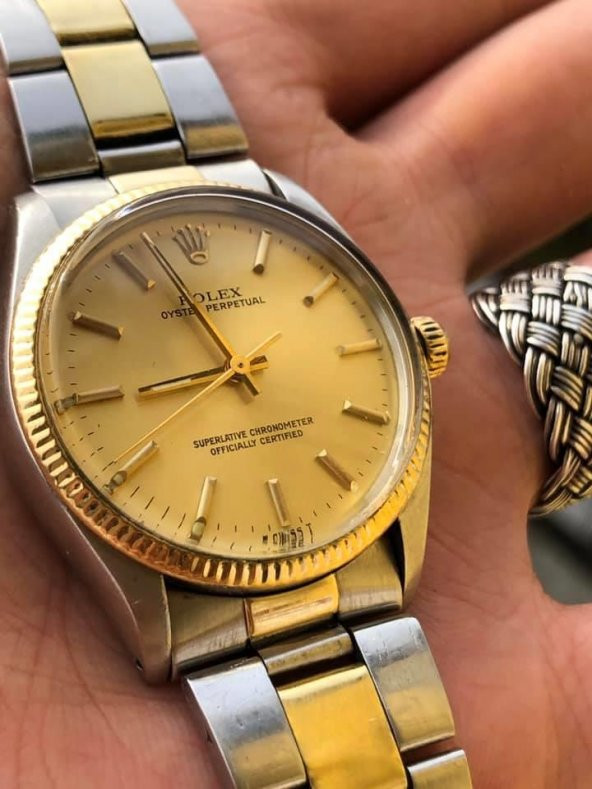 Rolex Oyster Perpetual Altın Çelik Kol Saati 34mm - 9