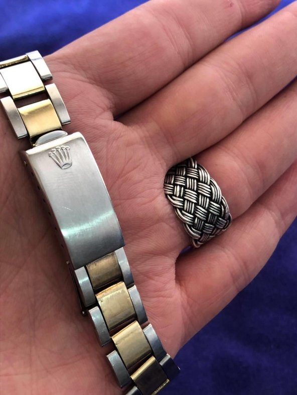 Rolex Oyster Perpetual Date 1505 Altın Çelik Kol Saati - 4