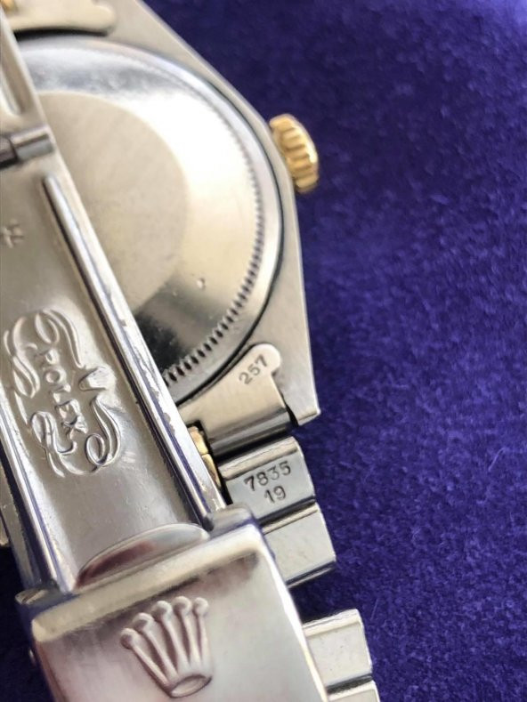 Rolex Oyster Perpetual Date 1505 Altın Çelik Kol Saati - 6