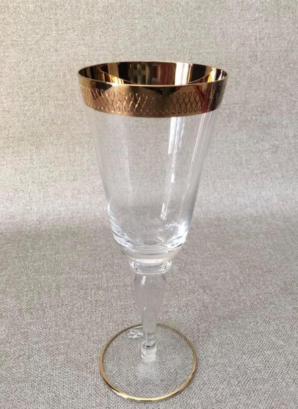 1980’ler Avrupa Vintage Kristal Kadeh 19 cm