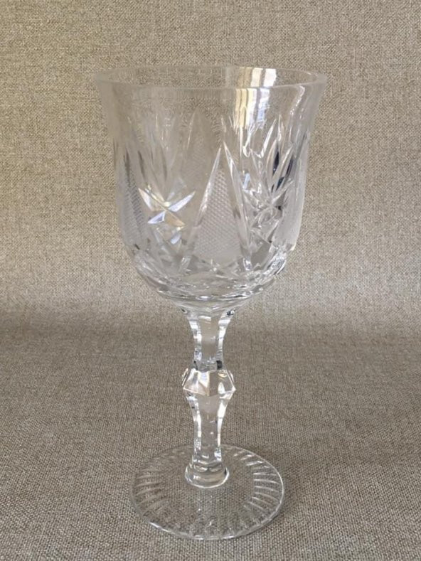 1980’ler Avrupa Vintage Kristal Kadeh 18 cm - 3