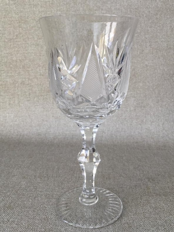 1980’ler Avrupa Vintage Kristal Kadeh 18 cm - 8