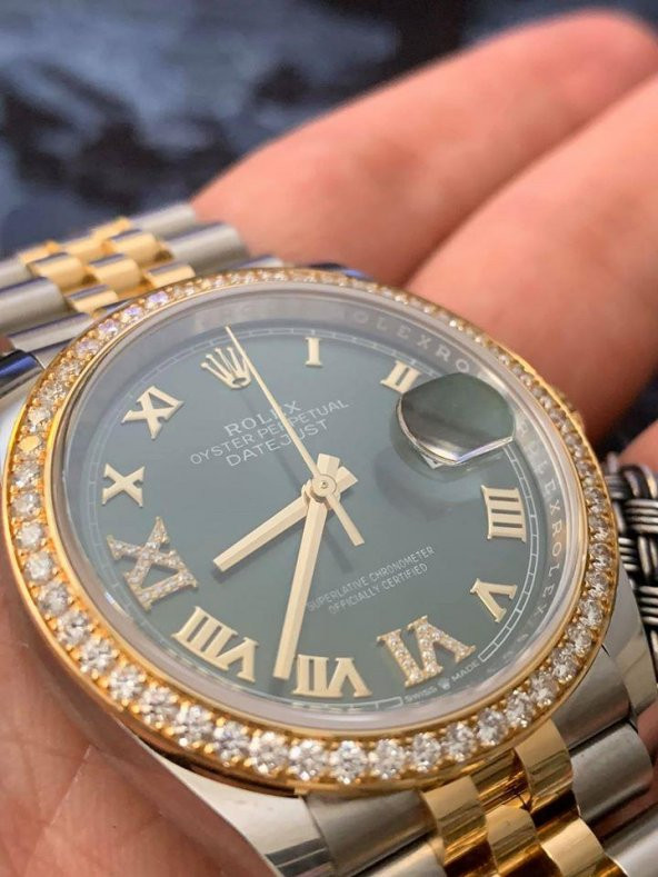 Rolex 126283RBR Datejust Çelik Altın Pırlantalı Kol Saati - 2