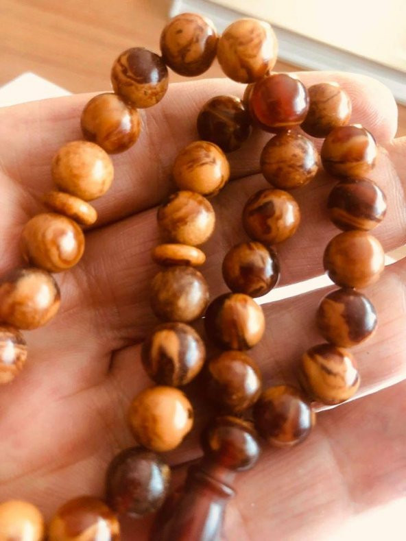 YOĞUN HARELİ SIKMA KEHRİBAR TESBİH f - 2