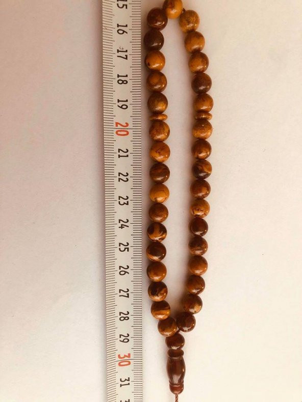 YOĞUN HARELİ SIKMA KEHRİBAR TESBİH f - 4