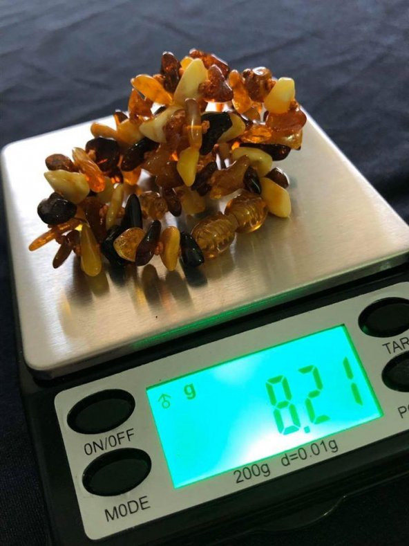 Doğal Kaya Damla Kehribar Bileklik 8 Gram - 2