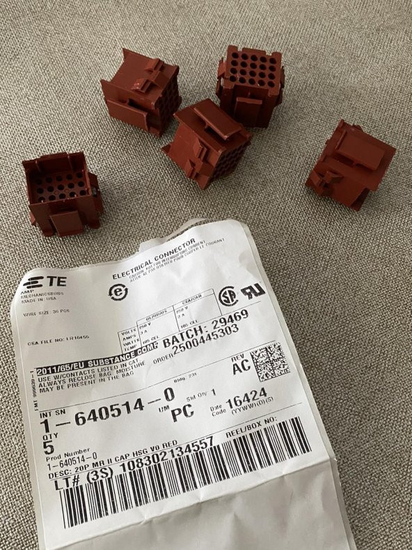 TE Connectivity 1-640514-0 20 Girişli Konnektör 5 Adet - Resim 5