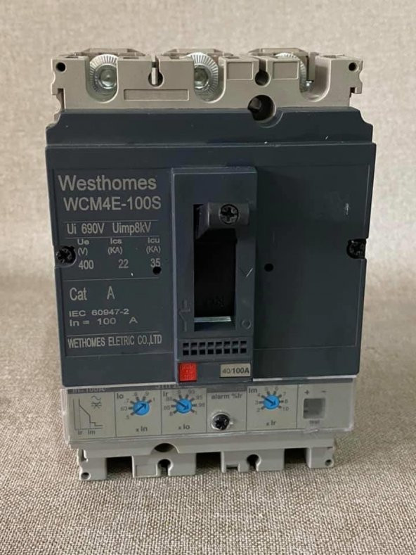 Westhomes 100A 8kV Kaçak Akım Korumalı Şalter WCM4E-100S