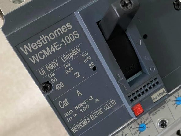 Westhomes 100A 8kV Kaçak Akım Korumalı Şalter WCM4E-100S - 2