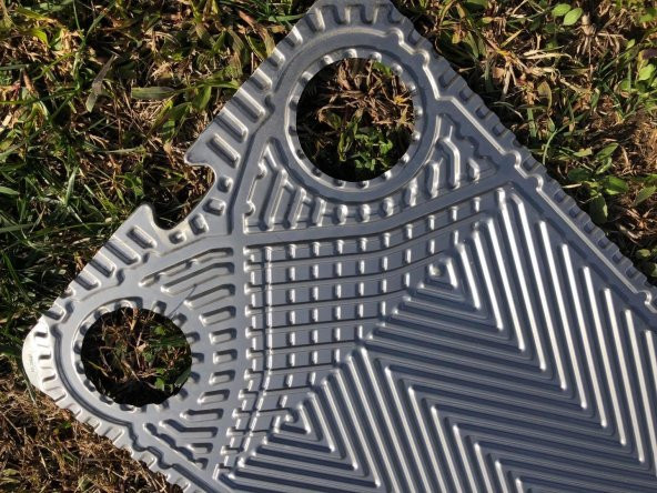 Alfa Laval Paslanmaz Çelik Eşanjör Plakası 80x30cm - Isı Değiştirici Paslanmaz Plaka - 6