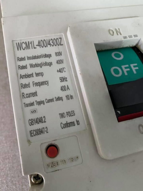 Westhomes 400A Kaçak Akım Korumalı Şalter WCM1L-400/4300Z - 2