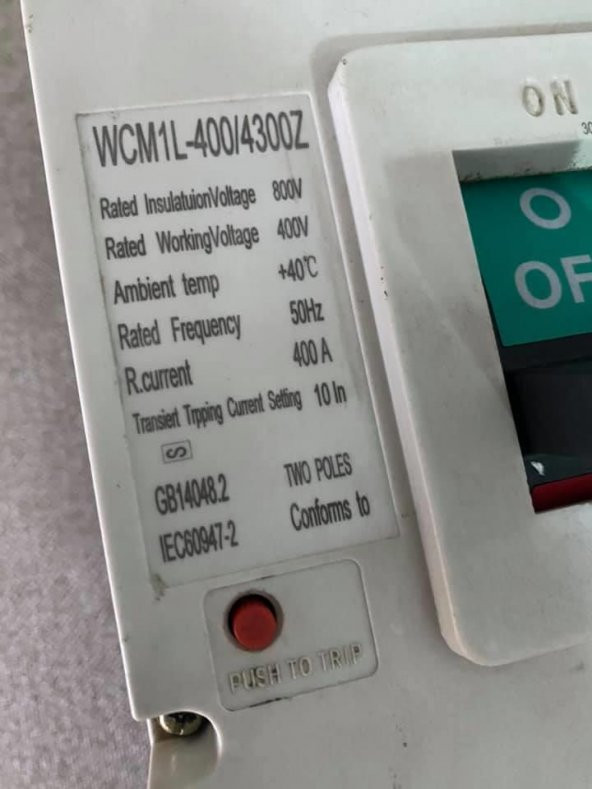 Westhomes 400A Kaçak Akım Korumalı Şalter WCM1L-400/4300Z - 5