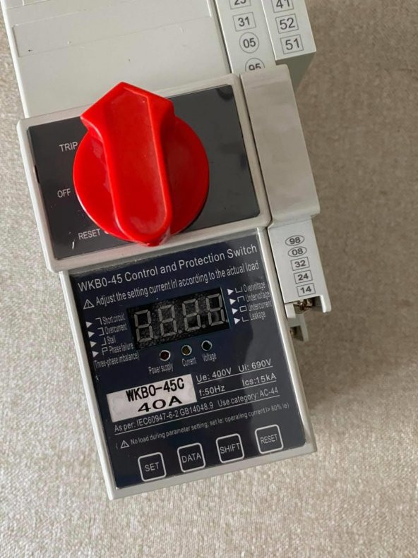 Westhomes 400V 40A Motor Kontrol ve Koruma Şalteri WKB0-45C - 6