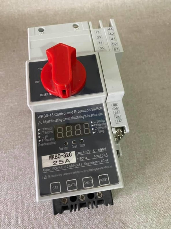 Westhomes 400V 25A Motor Kontrol ve Koruma Şalteri WKB0-32C