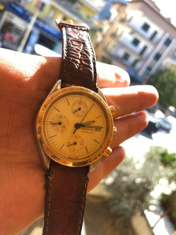 Omega Speedmaster Altın Çelik Erkek Kol Saati - 6