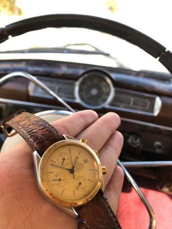 Omega Speedmaster Altın Çelik Erkek Kol Saati - 7