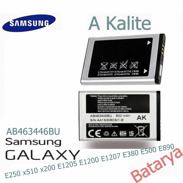 Samsung Ab463446bu Batarya E250 X510 X200 E1205 E1200 E1