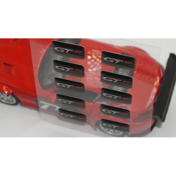 Hyundai GT Yeni Nesil Logo 3D Cam Açma Torpido Konsol Ayna Çıkartma Seti - Resim 3