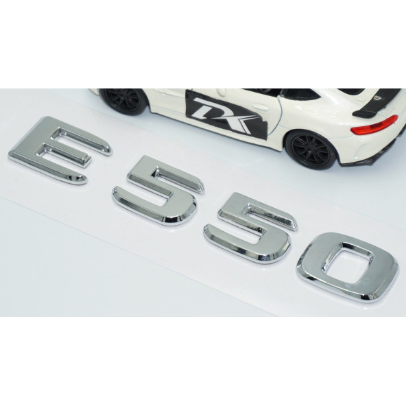 DK Tuning E550 Bagaj Krom ABS 3M 3D Yazı Logo Benz İle Uyumlu - 3