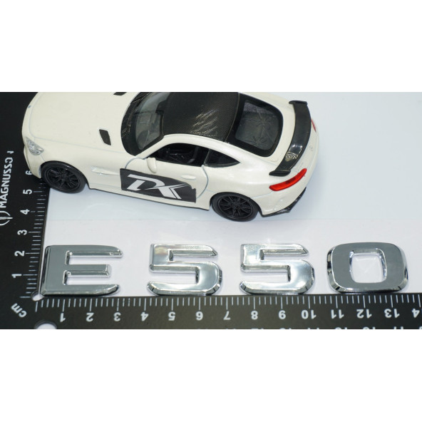 DK Tuning E550 Bagaj Krom ABS 3M 3D Yazı Logo Benz İle Uyumlu - 4