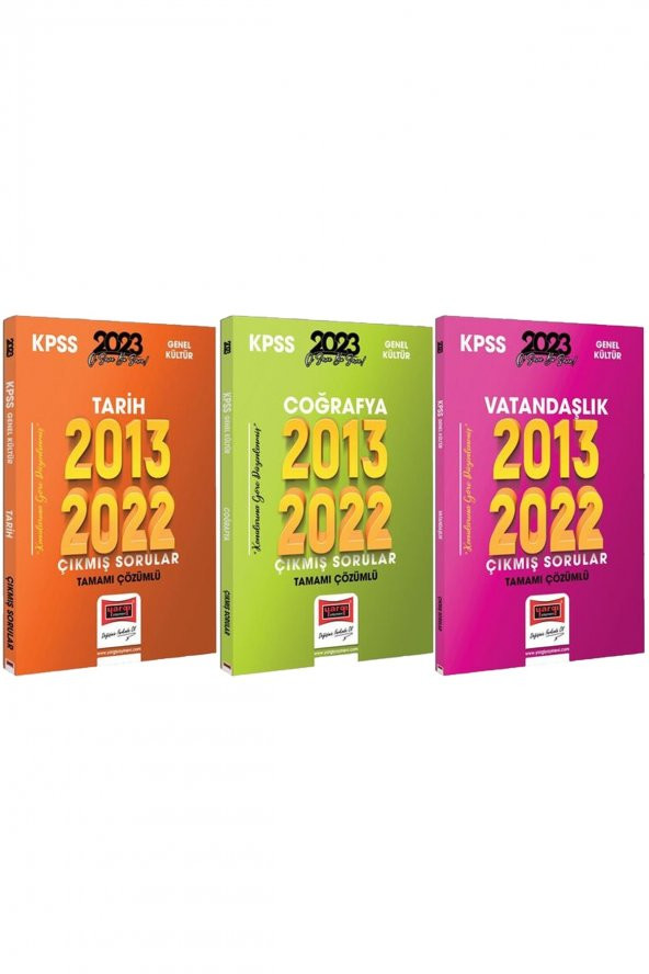 2023 Kpss Tarih Coğrafya Vatandaşlık 2013-2022 Tamamı Çözümlü Çıkmış Sorular